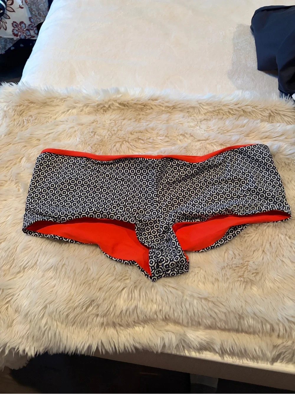 Geometric Bikini Bottoms Tory Burch boy short swimsuit xl